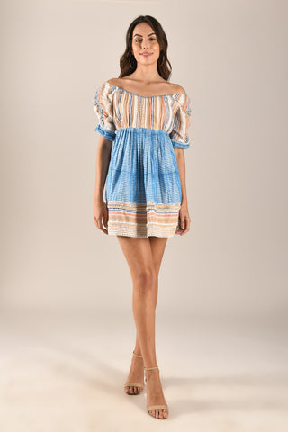JAYA - Sweetheart neck mini dress with back detailing