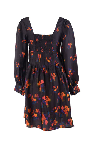 celina moon long sleeve wrap mini dress Carly Wrap Dress
