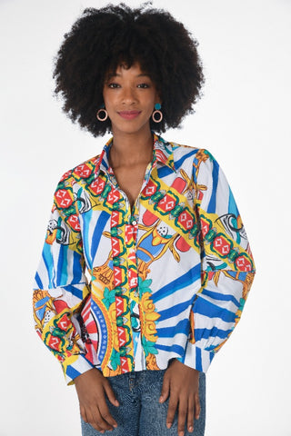 SHARONA PUFF SLEEVE SHIRT