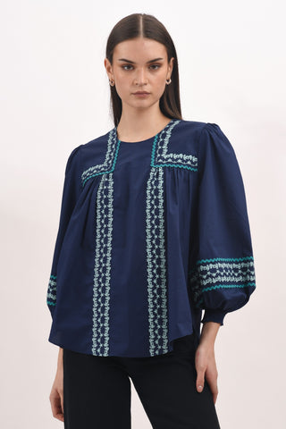 SHEA PEASANT BLOUSE