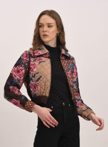 NISSE CROP QUILTED JACKET