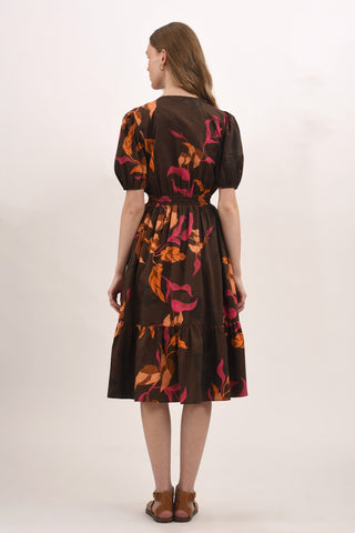 RUSTLEAF MIDI DRESS