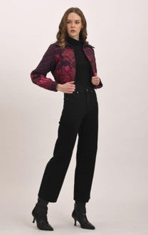 NISSE CROP QUILTED JACKET