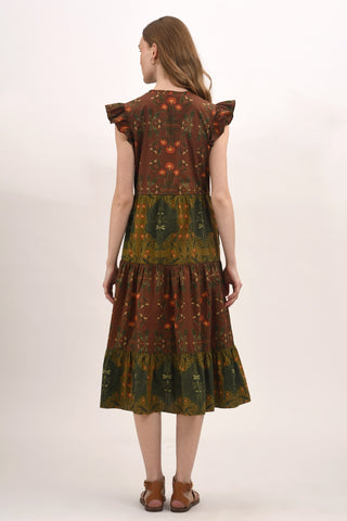 WOODLAND MIDI DRESS