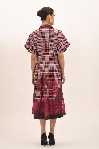 TARTAN MIDI DRESS