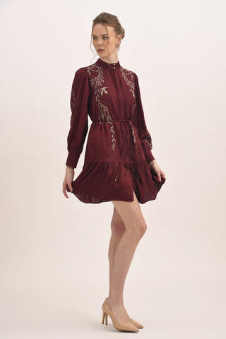 PLUM MINI DRESS