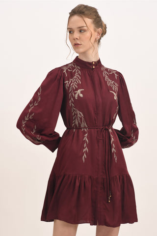PLUM MINI DRESS