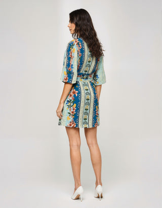 CARLY-MINT WRAP DRESS
