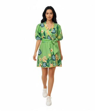 CARLY-COAST WRAP DRESS