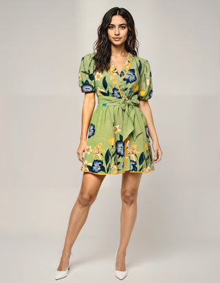 CARLY-COAST WRAP DRESS