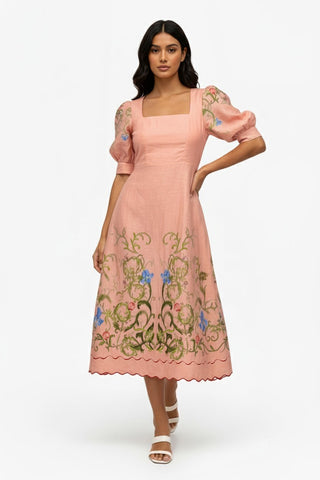 Rosalie-haze Midi Dress